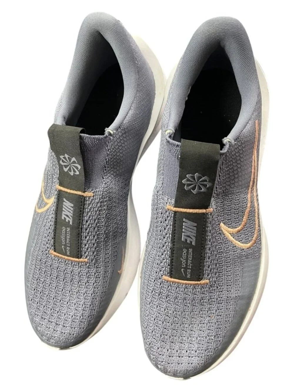 Nike Interact Run Easy On Running Shoes Gray SZ Men's 9.5